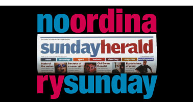 Sunday Herald 48 sheet poster.